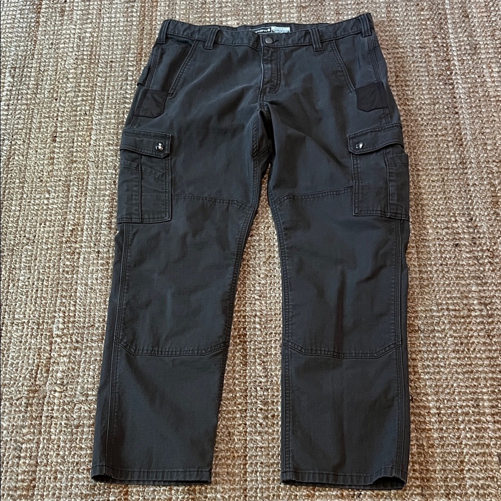 Carhartt Dark Gray Cargo Pants for Men size 36 x 30 relaxed fit - Picture 2 of 12